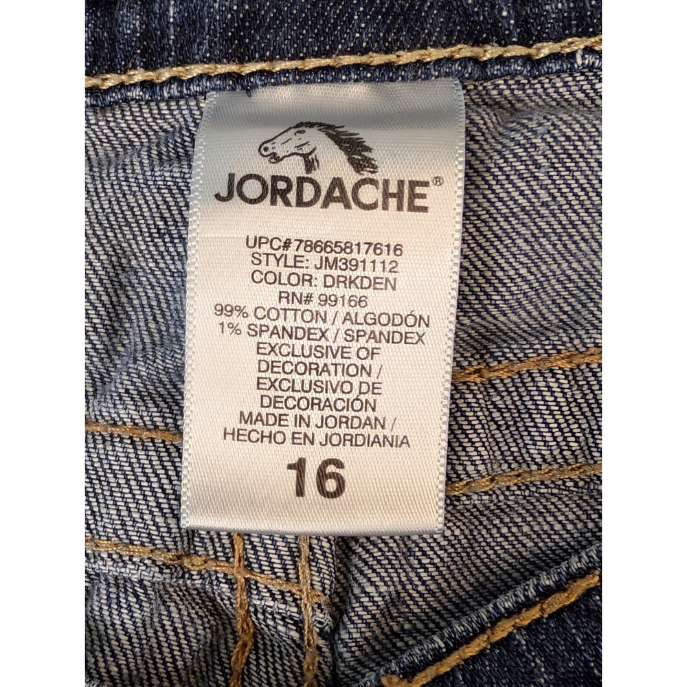 Jordache Womens Bootcut Jeans Size 16 Dark Wash Stretch Denim JM391112 - Picture 6 of 14